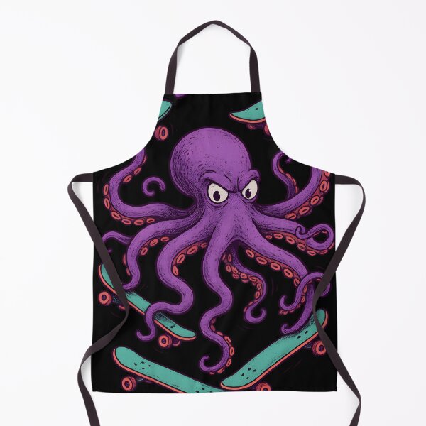 Item preview, Octopus on a Skateboard designed and sold by Uglyandcute.