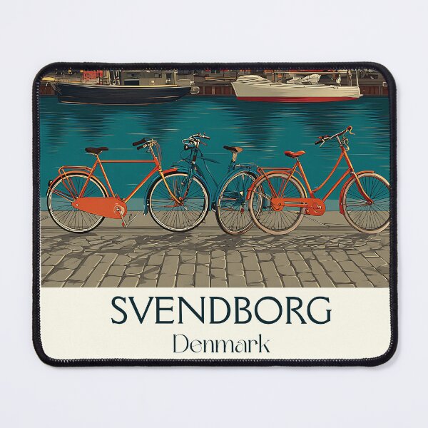 Item preview, Svendborg Canal Bike Vintage Poster	 designed and sold by TuncGK.