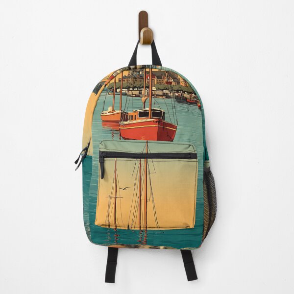 Item preview, Sønderborg Colorful Harbor Vintage Poster designed and sold by TuncGK.