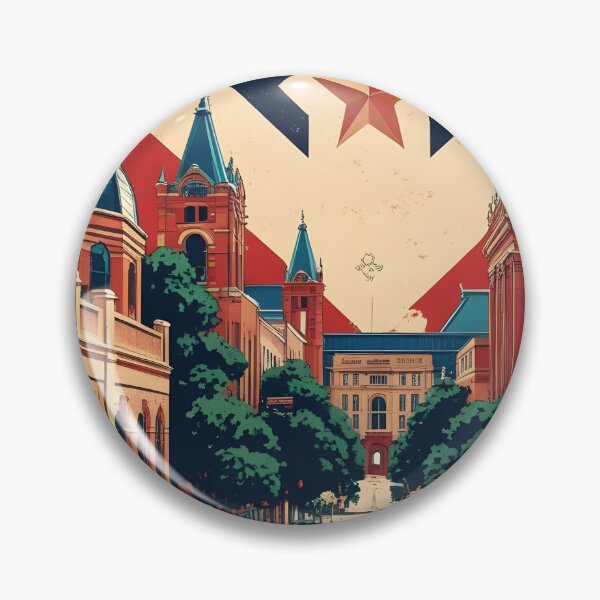 Item preview, Denton Texas USA Vintage Travel Tourism  designed and sold by TravelersGems.