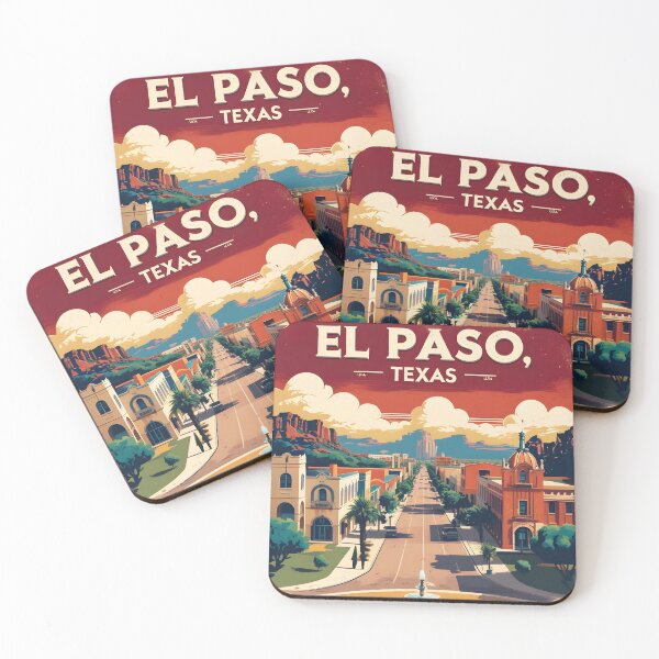 Item preview, El Paso Texas USA Vintage Travel Tourism  designed and sold by TravelersGems.
