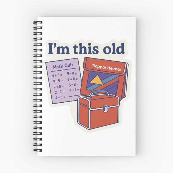 Item preview, I'm This Old – Trapper Keeper & Math Quiz Sticker designed and sold by TimKirchgessner.