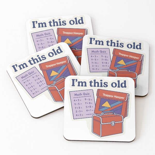 Item preview, I'm This Old – Trapper Keeper & Math Quiz Sticker designed and sold by TimKirchgessner.