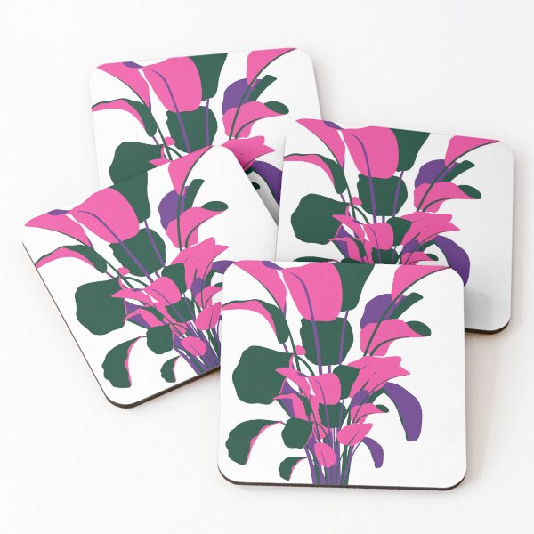 Item preview, Una ilustración gráfica vibrante y estilizada de una planta tropical con grandes designed and sold by Dailyprintstyle.