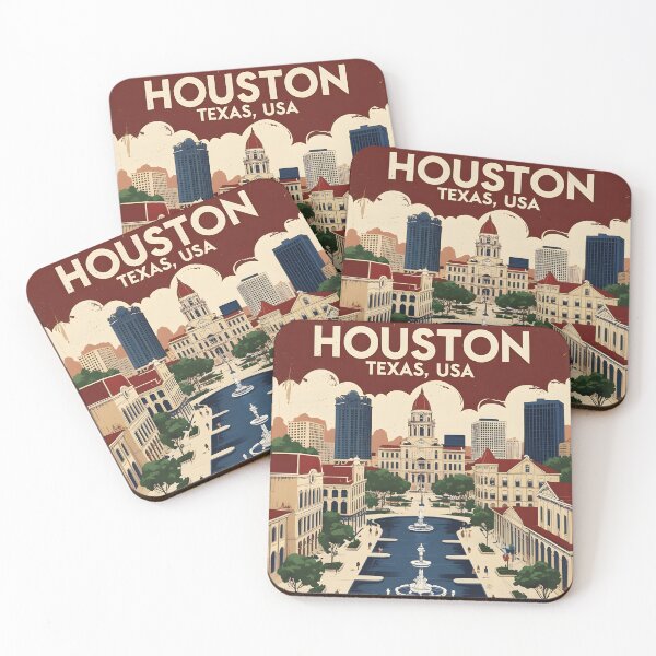 Item preview, Houston Texas USA Vintage Travel Tourism  designed and sold by TravelersGems.