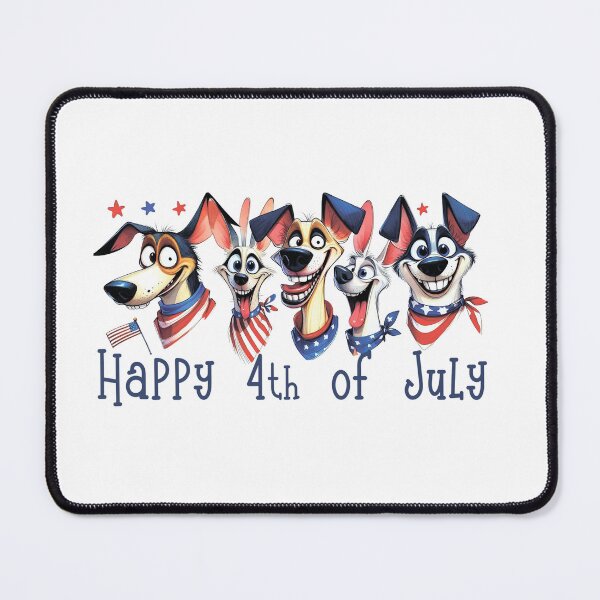 Item preview, Five funny dogs. United States flag. designed and sold by MagelliShop.