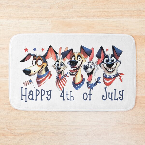 Item preview, Five funny dogs. United States flag. designed and sold by MagelliShop.