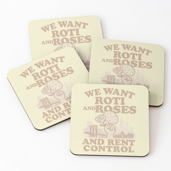 Item preview, We Want Roti and Roses – And Rent Control NYC Protest Graphic designed and sold by Meandmyshop.