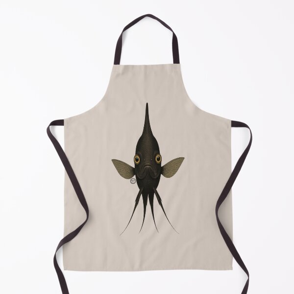 Item preview, Angelfish - Vintage Japanese Style - Black Angel Fish - Front designed and sold by Kabuji Store.