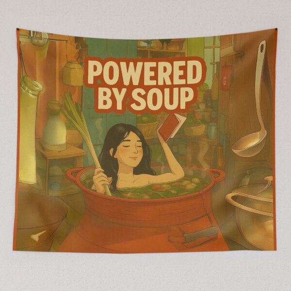 Item preview, Powered by soup designed and sold by La Loca.