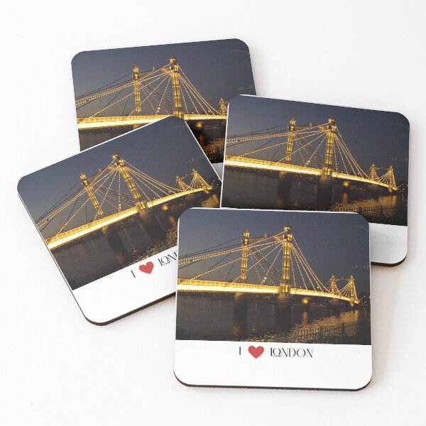 Item preview, Albert Bridge, London. Bridge in the evening. designed and sold by Dinasshop.