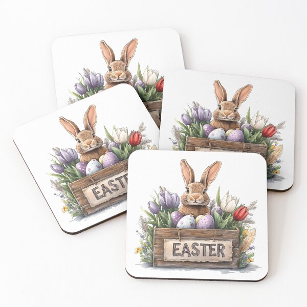 Item preview, Cozy Rustic Easter Bunny Box designed and sold by Mariana Shymkovych.
