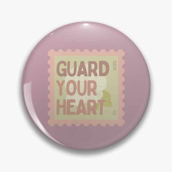 Item preview, Guard your heart postage stamp designed and sold by Faith Scribbles & Designs.
