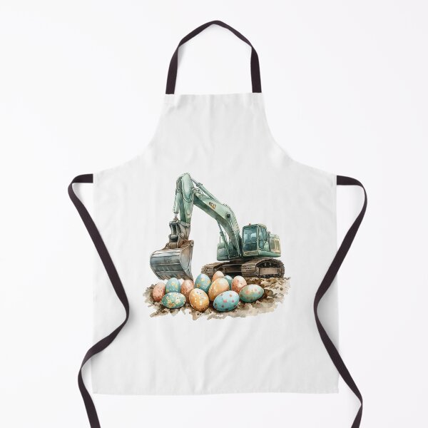 Item preview, Easter Digger: Excavator Unearthing Eggs designed and sold by Mariana Shymkovych.