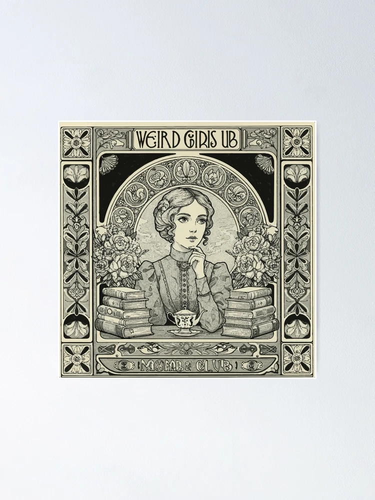 Weird Girls Book Club Victorian Gothic Vintage Art Nouveau Design
