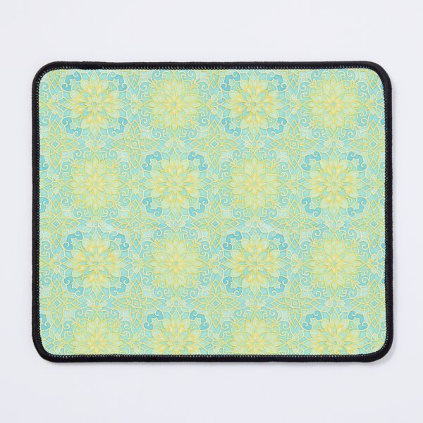 Item preview, Mint Harmony – Floral Islamic Geometric Mandala in Yellow & Green designed and sold by SUNAGIMO9999.