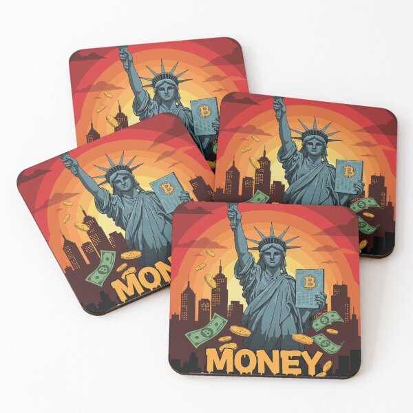 Item preview, Money Talks Crypto Liberty Bitcoin Design with Statue of Liberty designed and sold by -DEEWOLF-.