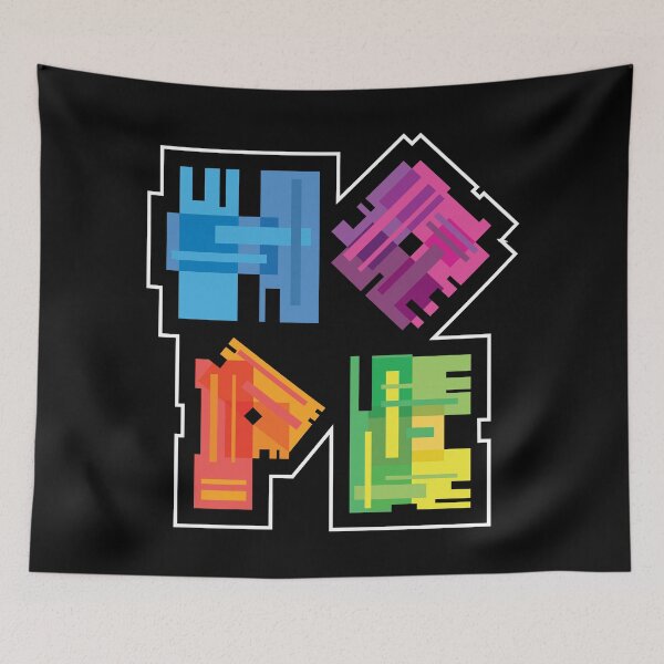 Item preview, Geometric HOPE Typography - Vibrant Modern Letter Art designed and sold by Katherine Ann.