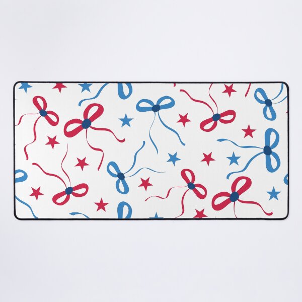 Item preview, Preppy Red and Blue Patriotic American Bows with Stars designed and sold by Yasminepatterns .