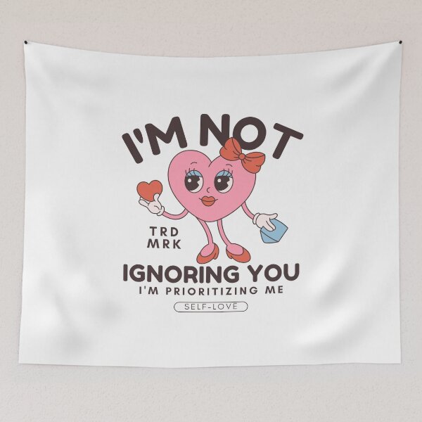 Item preview, I'm not ignoring you, I prioritizing me (self-love and Valentine's day) designed and sold by Peerless-Prime.