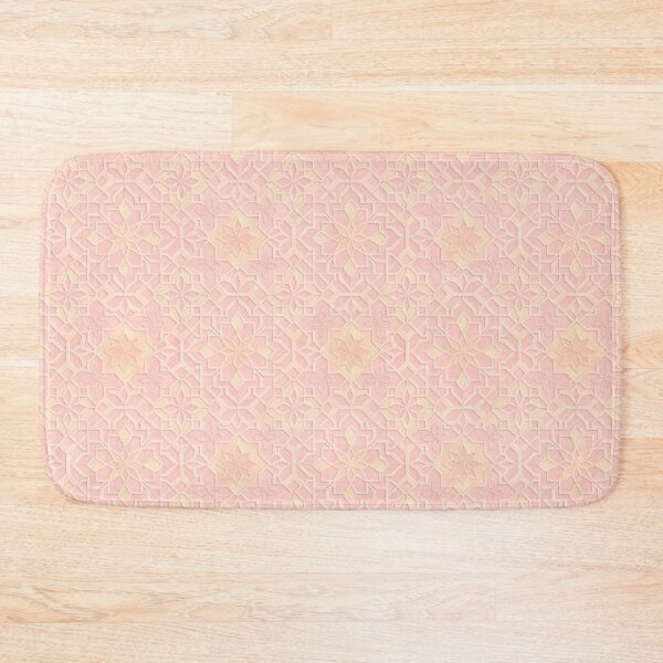 Item preview, Blush Serenity – Pink & Cream Islamic Geometric Relief designed and sold by SUNAGIMO9999.
