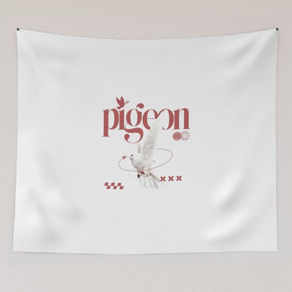 Item preview, Minimalist Pigeon Art - Urban Bird Design designed and sold by illustrarts-.