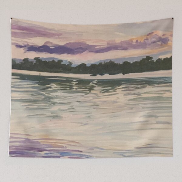 Item preview, Dusk, Barwon River designed and sold by joreitzeartist.