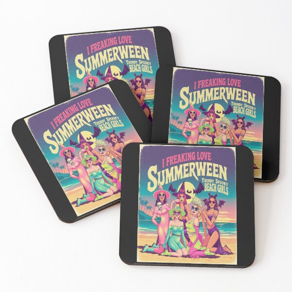 Item preview, I Freaking Love Summerween – Spooky Cute Beach Witches & Monsters in Bikinis designed and sold by sssweetness.