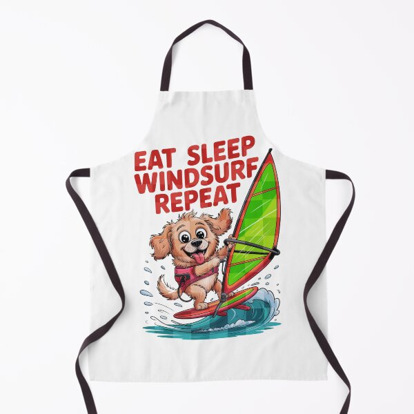 Item preview, Eat Sleep Windsurf Repeat Cute Dog Design designed and sold by MonkiFlipp.