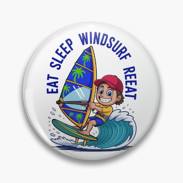 Item preview, Copy of Eat Sleep Windsurf Repeat Cute Dog Design designed and sold by MonkiFlipp.