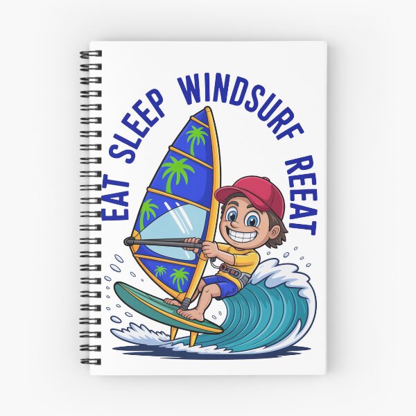 Item preview, Copy of Eat Sleep Windsurf Repeat Cute Dog Design designed and sold by MonkiFlipp.