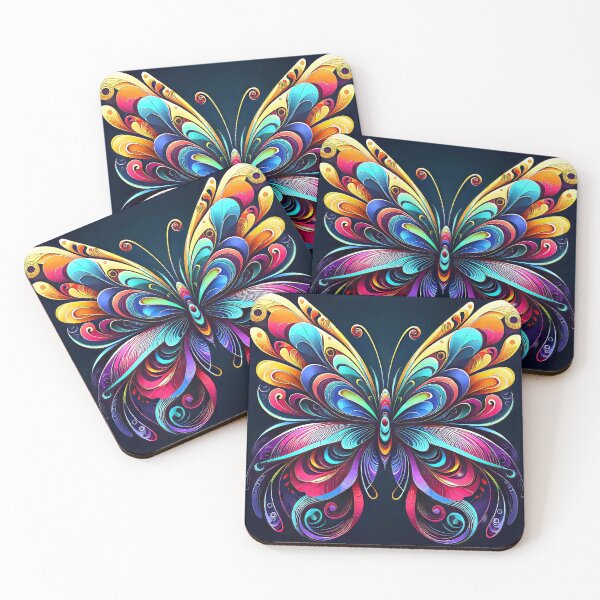 Item preview, Neon Butterfly Design designed and sold by CattyCornerPOD.