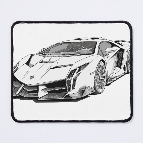 Item preview, Vintage Classic Car Lamborghini Urraco designed and sold by PrintCarClub.