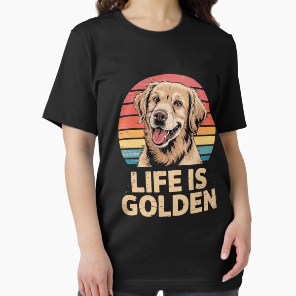 Artikel-Vorschau von Golden Retriever Hund Das Leben ist golden, designt und verkauft von LAZAR-EG.