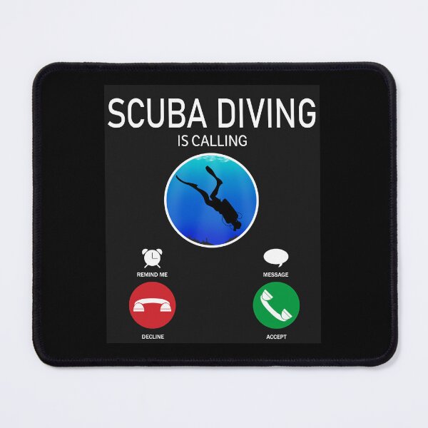 Item preview, Scuba Diving is Calling Phone Call Interface Design designed and sold by Jaudaux Designs.