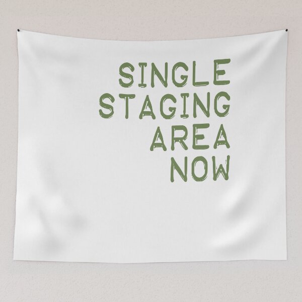 Item preview, Single Staging Area Now Anti Border Prison Hashtag designed and sold by merchhost.