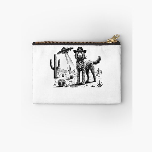 Item preview, Vintage Retro Labradoodle UFO Western Country Wild West Dog Mom Dad designed and sold by Kimberley King Art  King Art.