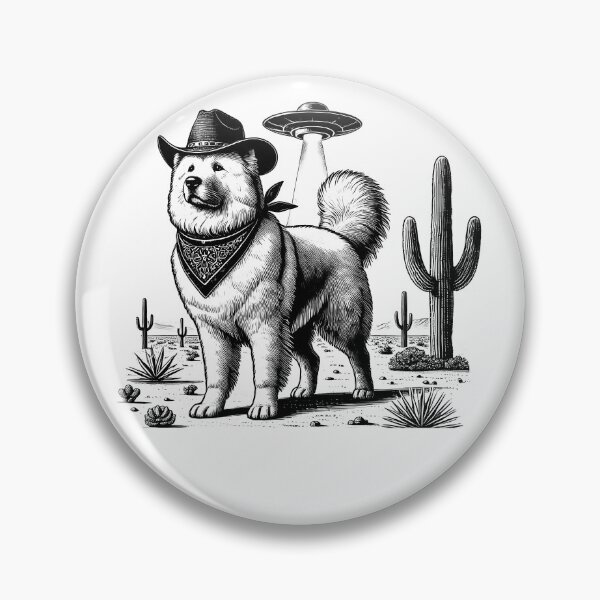 Item preview, Vintage Retro Maremma Sheepdog UFO Western Country Wild West Dog Mom Dad designed and sold by Kimberley King Art  King Art.
