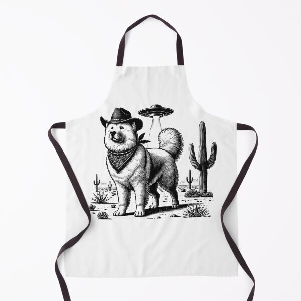 Item preview, Vintage Retro Maremma Sheepdog UFO Western Country Wild West Dog Mom Dad designed and sold by Kimberley King Art  King Art.
