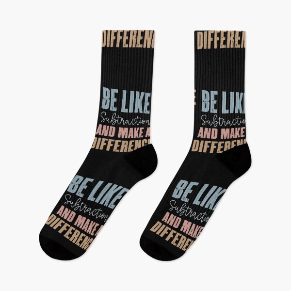 Item preview, Inspirational Math Quote for Teachers and Students, Be Like Subtraction And Make A Difference designed and sold by Run to Creations.