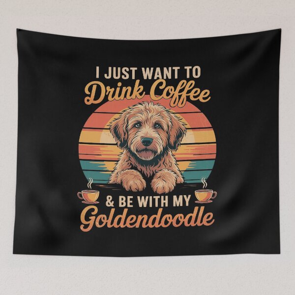 Item preview, Goldendoodle Coffee Retro Vintage Dood Doodle Dog designed and sold by LAZAR-EG.