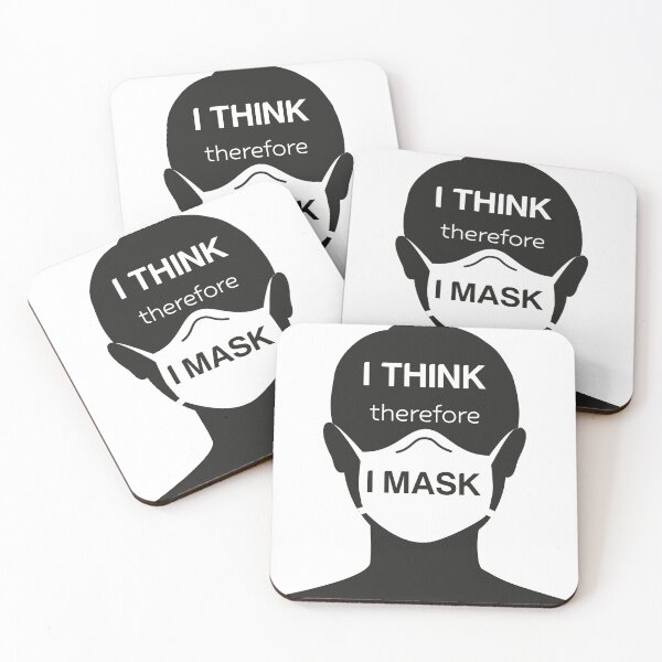 Item preview, I think therefore I mask designed and sold by 221c.
