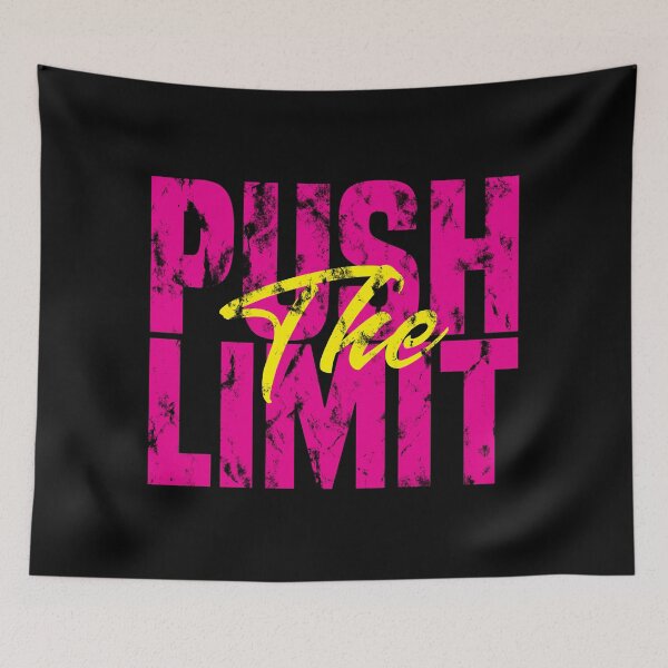 Item preview, Gym Motivational Quote | Push the limit designed and sold by typoinspired.
