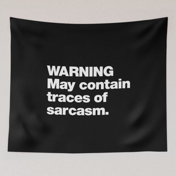 Item preview, WARNING May Contain Traces Of Sarcasm designed and sold by chestify.