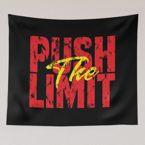 Item preview, Gym Motivational Quote | Push the limit designed and sold by typoinspired.