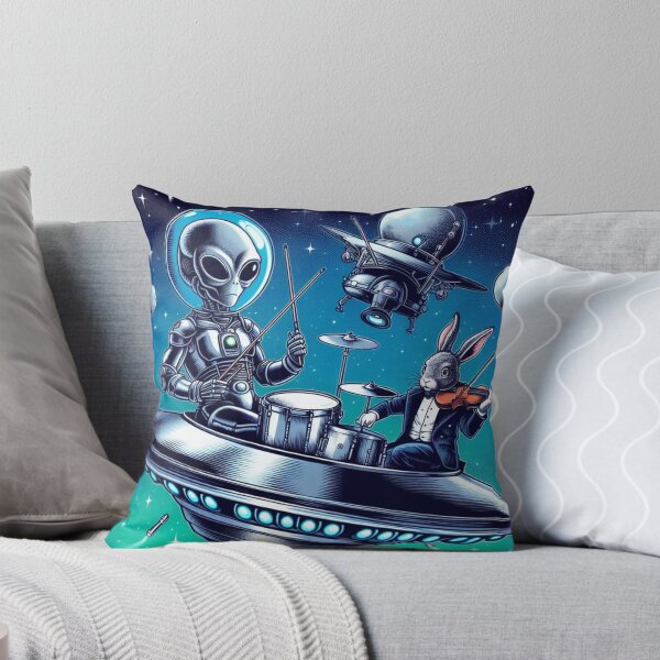 Item preview, Alien and cute bunny  designed and sold by Dogandesighn.
