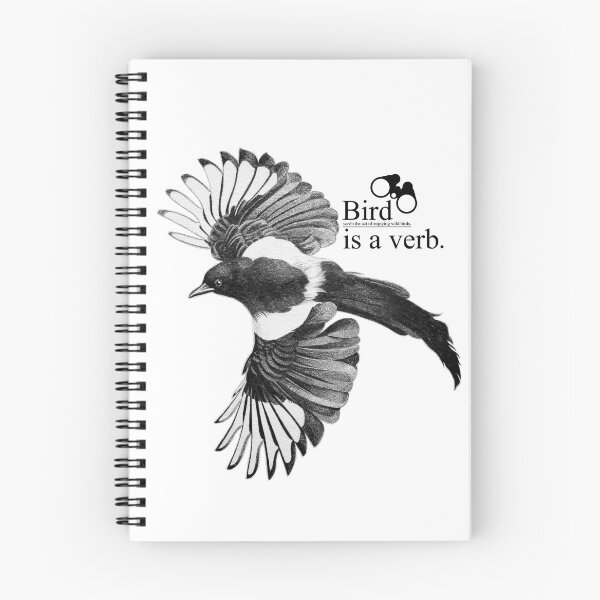 Item preview, Bird is a verb - light version. designed and sold by Sketchy Magpie.