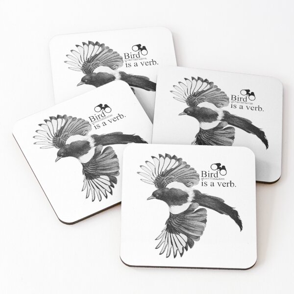 Item preview, Bird is a verb - light version. designed and sold by Sketchy Magpie.