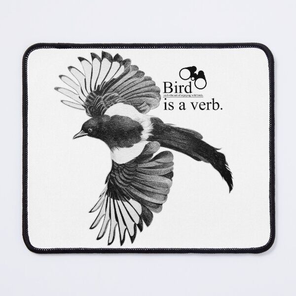 Item preview, Bird is a verb - light version. designed and sold by Sketchy Magpie.