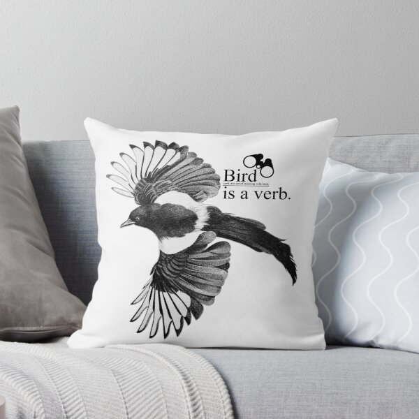 Item preview, Bird is a verb - light version. designed and sold by Sketchy Magpie.